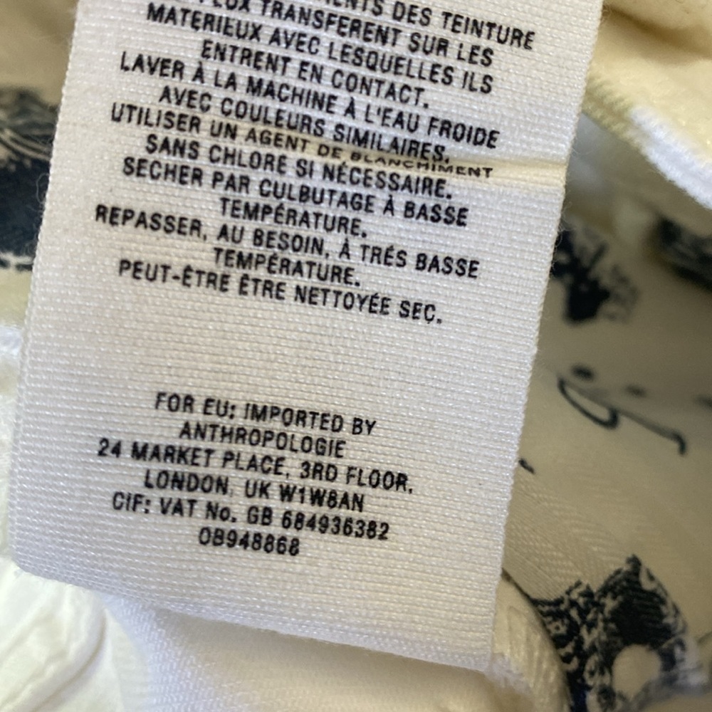 Anthro Pilcro and the Letterpress 30 White Boyfriend Short - Picture 7 of 11